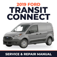 2019 Ford Transit Connect service and repair manual cover with vehicle photo