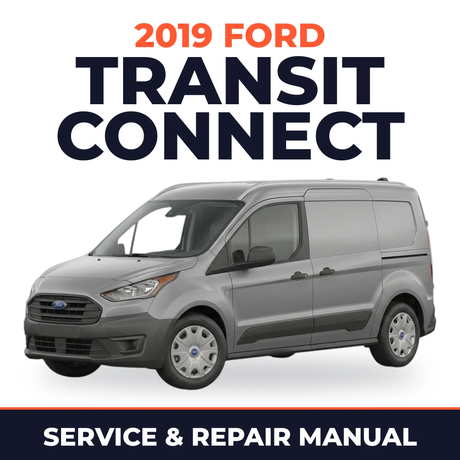 2019 Ford Transit Connect service and repair manual cover with vehicle photo