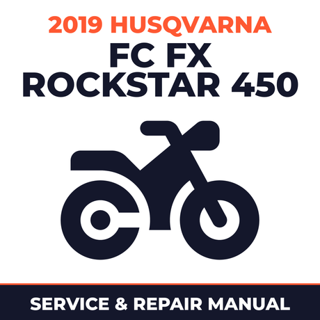 2019 Husqvarna FC FX Rockstar 450 Service and Repair Manual - motorcycle workshop manual cover