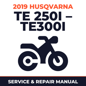 2019 Husqvarna TE 250i – TE300i Service and Repair Manual - motorcycle workshop manual cover