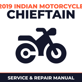 2019 Indian Motorcycle Chieftain Service and Repair Manual - motorcycle workshop manual cover