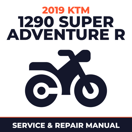 2019 KTM 1290 Super Adventure R Service and Repair Manual - motorcycle workshop manual cover
