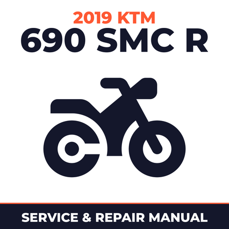 2019 KTM 690 SMC R Service and Repair Manual - motorcycle workshop manual cover