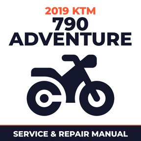 2019 KTM 790 Adventure Service and Repair Manual - motorcycle workshop manual cover