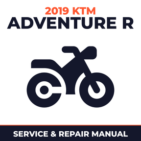 2019 KTM Adventure R Service and Repair Manual - motorcycle workshop manual cover
