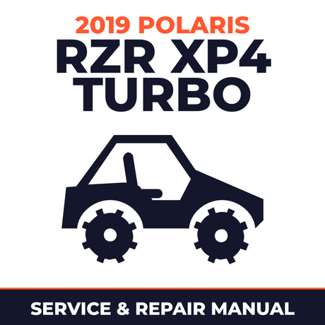2019 Polaris RZR XP4 Turbo Service and Repair Manual - side-by-side workshop manual cover