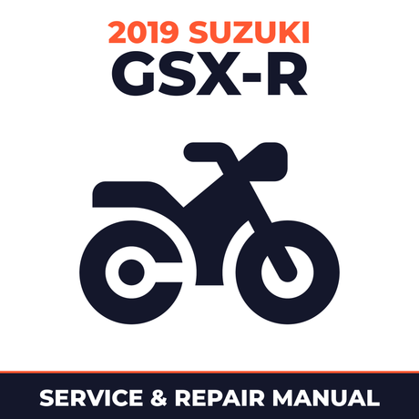 2019 Suzuki GSX-R Service and Repair Manual - motorcycle workshop manual cover