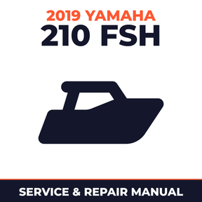 2019 Yamaha 210 FSH Service and Repair Manual - boat workshop manual cover
