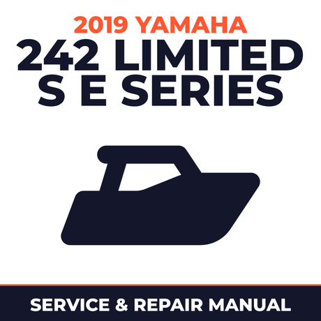 2019 Yamaha 242 LIMITED S E SERIES Service and Repair Manual - boat workshop manual cover
