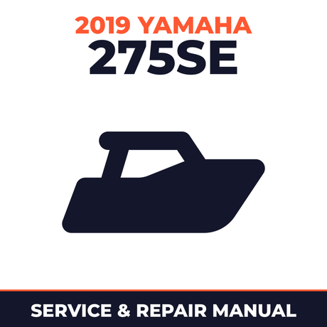 2019 Yamaha 275SE Service and Repair Manual - boat workshop manual cover