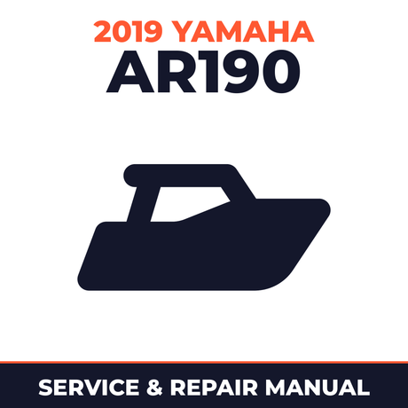 2019 Yamaha AR190 Service and Repair Manual - boat workshop manual cover
