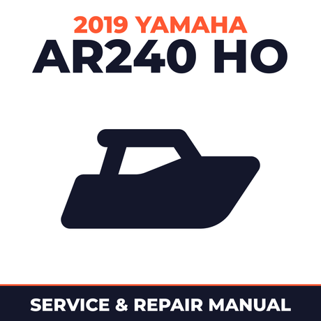 2019 Yamaha AR240 HO Service and Repair Manual - boat workshop manual cover