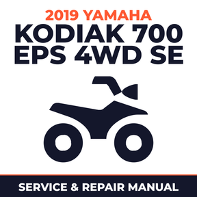 2019 Yamaha KODIAK 700 EPS 4WD SE Service and Repair Manual - ATV workshop manual cover