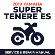 2019 Yamaha SUPER TENERE ES Service and Repair Manual - motorcycle workshop manual cover