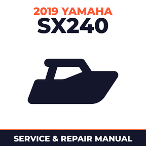 2019 Yamaha SX240 Service and Repair Manual - boat workshop manual cover