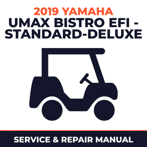 2019 Yamaha UMAX BISTRO EFI - STANDARD-DELUXE Service and Repair Manual - golf car workshop manual cover