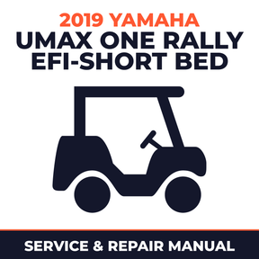 2019 Yamaha UMAX ONE RALLY EFI-SHORT BED Service and Repair Manual - golf car workshop manual cover