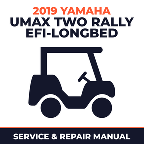 2019 Yamaha UMAX TWO RALLY EFI-LONGBED Service and Repair Manual - golf car workshop manual cover