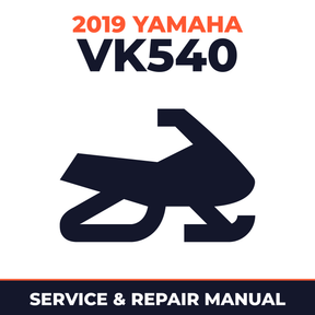 2019 Yamaha VK540 Service and Repair Manual - snowmobile workshop manual cover