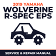 2019 Yamaha WOLVERINE R-SPEC EPS Service and Repair Manual - side-by-side workshop manual cover