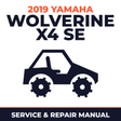2019 Yamaha WOLVERINE X4 SE Service and Repair Manual - side-by-side workshop manual cover
