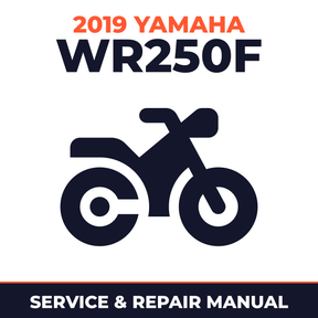 2019 Yamaha WR250F Service and Repair Manual - motorcycle workshop manual cover
