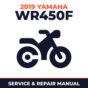 2019 Yamaha WR450F Service and Repair Manual - motorcycle workshop manual cover