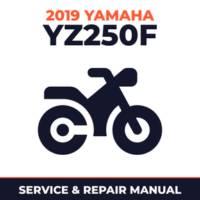 2019 Yamaha YZ250F Service and Repair Manual - motorcycle workshop manual cover