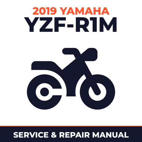 2019 Yamaha YZF-R1M Service and Repair Manual - motorcycle workshop manual cover