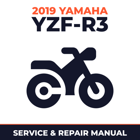 2019 Yamaha YZF-R3 Service and Repair Manual - motorcycle workshop manual cover
