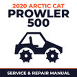 2020 Arctic Cat Prowler 500 Service and Repair Manual - side-by-side workshop manual cover