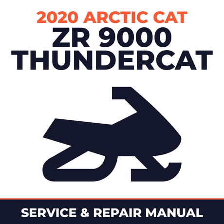 2020 Arctic Cat ZR 9000 Thundercat Service and Repair Manual - snowmobile workshop manual cover