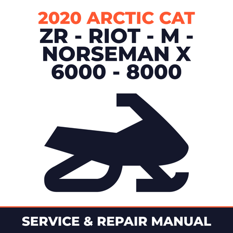 2020 Arctic Cat ZR - Riot - M - Norseman X 6000 - 8000 Service and Repair Manual - snowmobile workshop manual cover