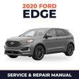 2020 Ford Edge service and repair manual cover with vehicle photo