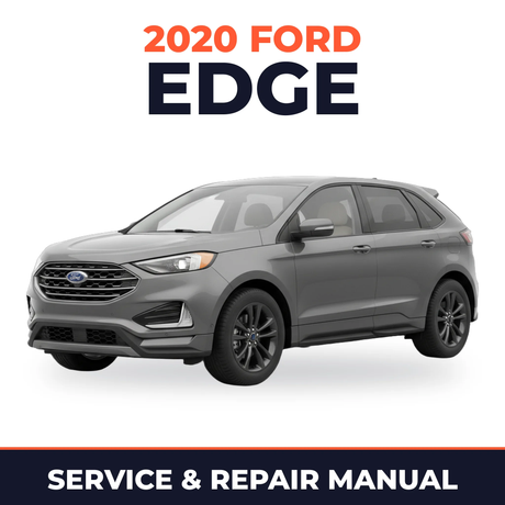 2020 Ford Edge service and repair manual cover with vehicle photo