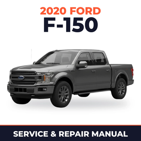2020 Ford F-150 service and repair manual cover with vehicle photo
