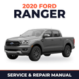 2020 Ford Ranger service and repair manual cover with vehicle photo