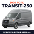 2020 Ford Transit-250 service and repair manual cover with vehicle photo