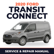 2020 Ford Transit Connect service and repair manual cover with vehicle photo