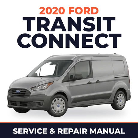 2020 Ford Transit Connect service and repair manual cover with vehicle photo