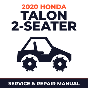 2020 Honda Talon 2-Seater Service and Repair Manual - side-by-side workshop manual cover