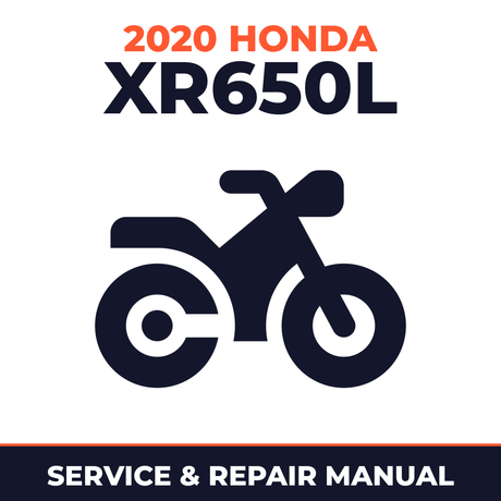 2020 Honda XR650L Service and Repair Manual - motorcycle workshop manual cover