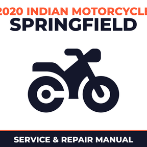 2020 Indian Motorcycle Springfield Service and Repair Manual - motorcycle workshop manual cover