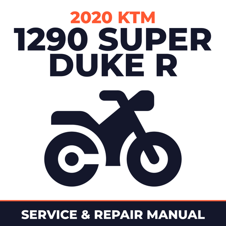 2020 KTM 1290 Super Duke R Service and Repair Manual - motorcycle workshop manual cover