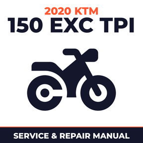 2020 KTM 150 EXC TPI Service and Repair Manual - motorcycle workshop manual cover
