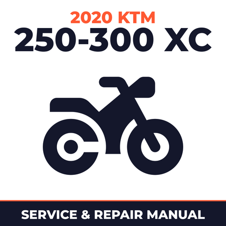 2020 KTM 250-300 XC Service and Repair Manual - motorcycle workshop manual cover