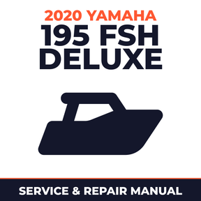 2020 Yamaha 195 FSH DELUXE Service and Repair Manual - boat workshop manual cover