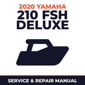 2020 Yamaha 210 FSH DELUXE Service and Repair Manual - boat workshop manual cover
