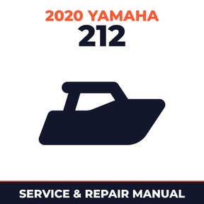 2020 Yamaha 212 Service and Repair Manual - boat workshop manual cover