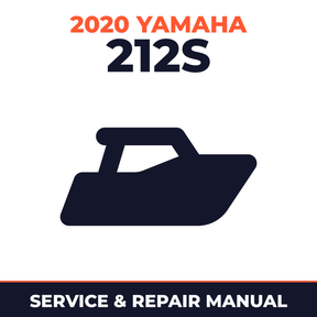 2020 Yamaha 212S Service and Repair Manual - boat workshop manual cover